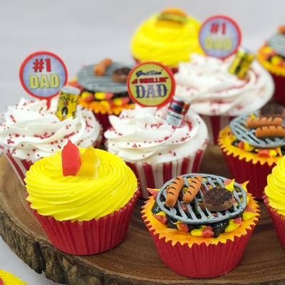 Dad's BBQ Grill Cupcakes