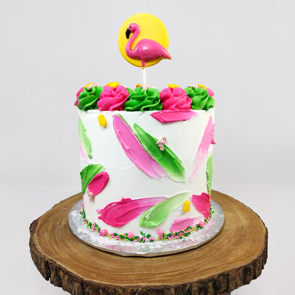 Flamingo Theme Fondant Cake Delivery in Delhi NCR - ₹2,349.00 Cake Express